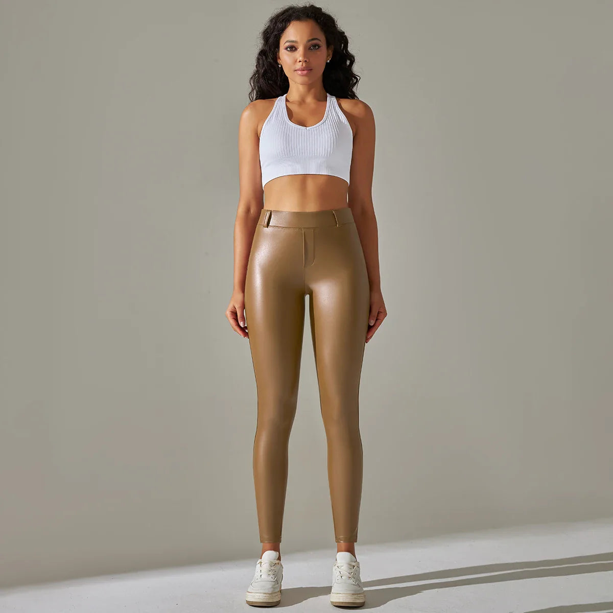 Leggings en cuir PU femmes Sexy Scrunch fesses Leggings filles Faux cuir pantalon taille haute Push Up Leggings décontractés 6 couleurs