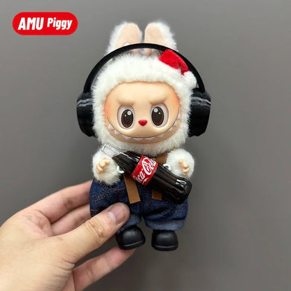 Clothes Doll DIY Accessories Pull Cloth Cola Happiness Factor Labubu Clothes Set Doll Outfit Have Shoes