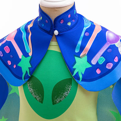 Elio Boys Costume Cosmic Adventure Outfits Alien Anime Movie Cosplay Clothes Boys Tshirt Shorts Cloak Sets Party Carnival Hallow