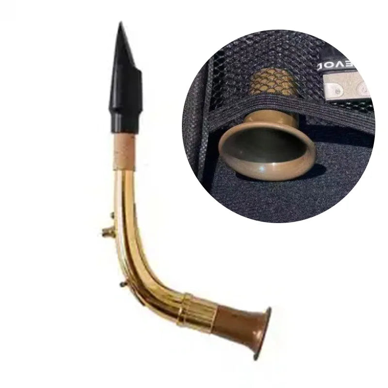 Flûte Kazoo professionnelle réglable en métal Saxophone adultes débutant jouant Instrument à vent Musical Portable Mini corne forte