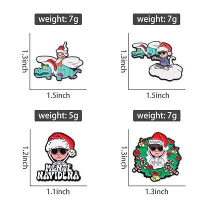 Retro Mexican Metal Hat Clip Pins Enamel Pins Cartoon Sloth Boy Baseball Cap Golf Cap Hat Badge Accessories Fashion Jewelry Gift