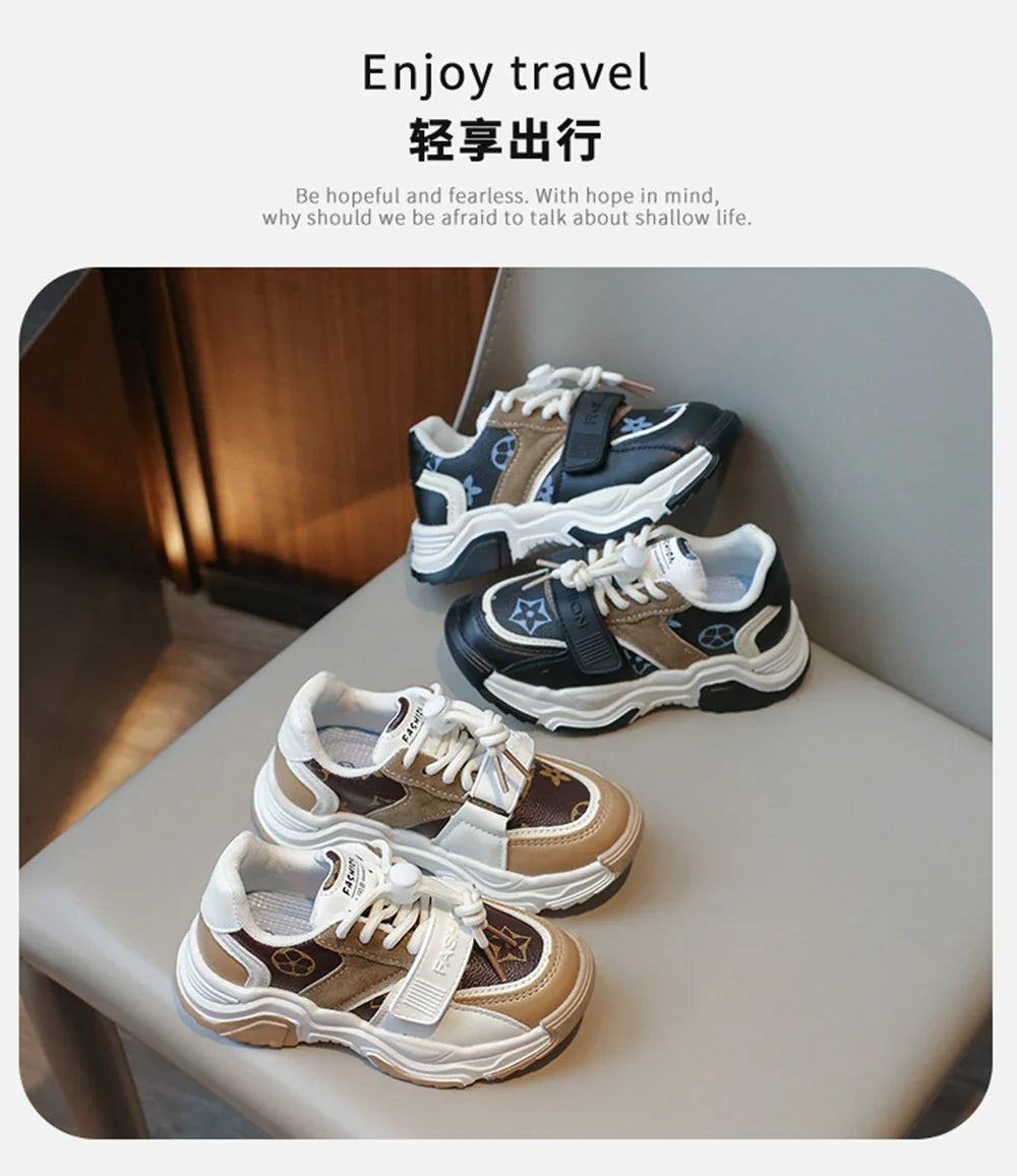 Chaussures de sport pour enfants garçons et filles, nouvelles baskets rétro d'automne, chaussures de tennis pour enfants et adolescents, chaussures de course décontractées à carreaux pour étudiants