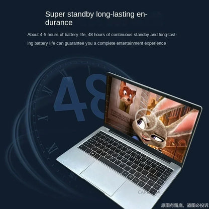 14.1" Student Laptop Intel Celeron N4000 128GB-1TB SSD  Win11 ProDual-Core Portable Notebook Lightweight Study PC Fast Shipping