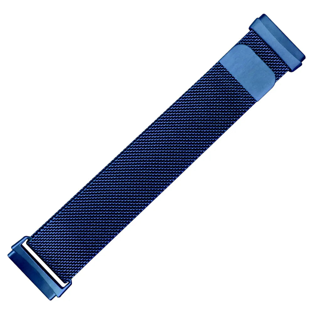 Bracelet à mailles milanaises en métal pour montre connectée Fitbit Versa 4/Versa 3 Bracelet officiel pour Fitbit Sense 2-1 Correa magnétique