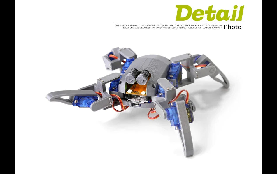 Kit de robot araignée quadrupède v2.0, robot bionique imprimé en 3D, fabricant de pigments NodeMCU bricolage, matériel Open Source, ESP8266