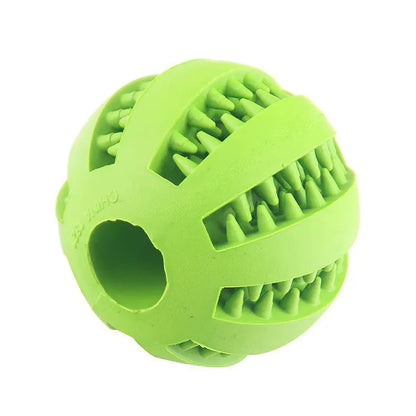 Balle de jouet pour chien, boule de jouet non toxique résistante aux morsures pour chiens de compagnie, chiot chat, mangeoire de friandises pour animaux de compagnie, boule de nettoyage des dents à mâcher