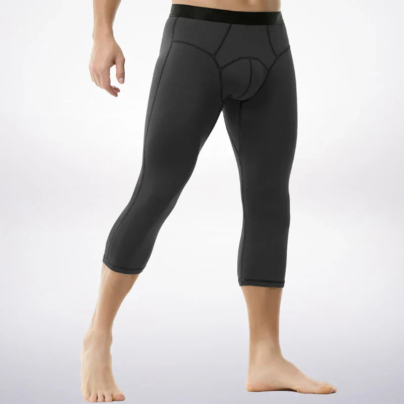 Leggings pour hommes pour l'automne et l'hiver : pantalons fins, serrés en polaire, sous-vêtements surdimensionnés et chauds