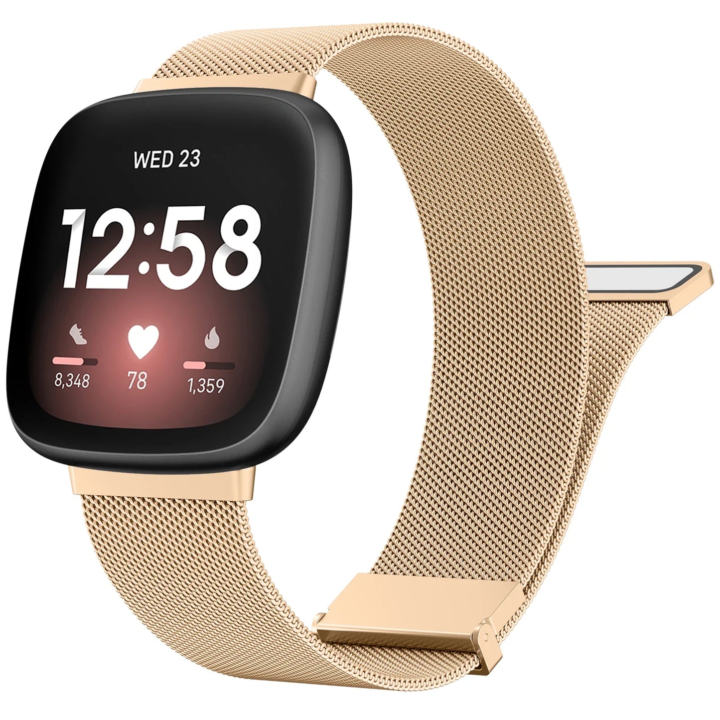 Metal Magnetic Strap For Fitbit Versa 3 4 Watchband Bracelet Wristband For Fitbit Versa Sense/sense 2 Milanese Replacement Strap