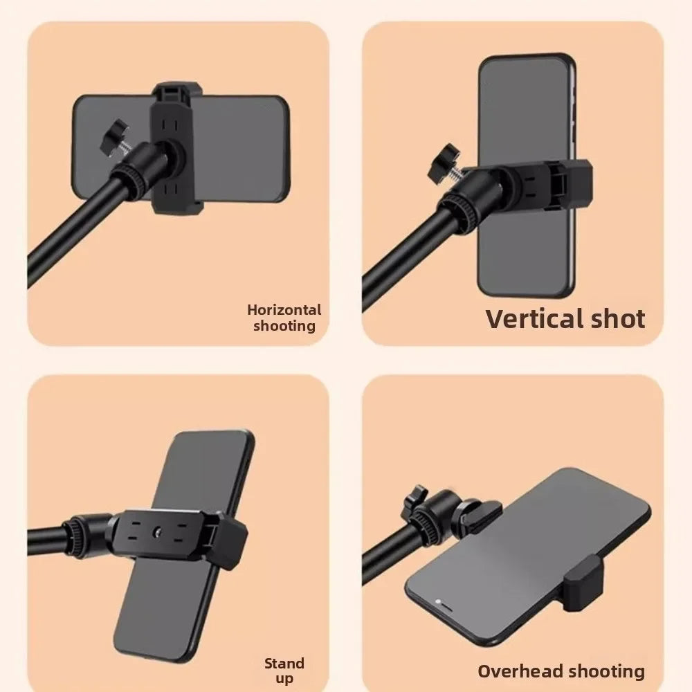Trépied de lumière de diffusion en direct à lumière LED 360 °   Lumière de remplissage réglable pour téléphone Portable, lumière supplémentaire réglable et Portable douce
