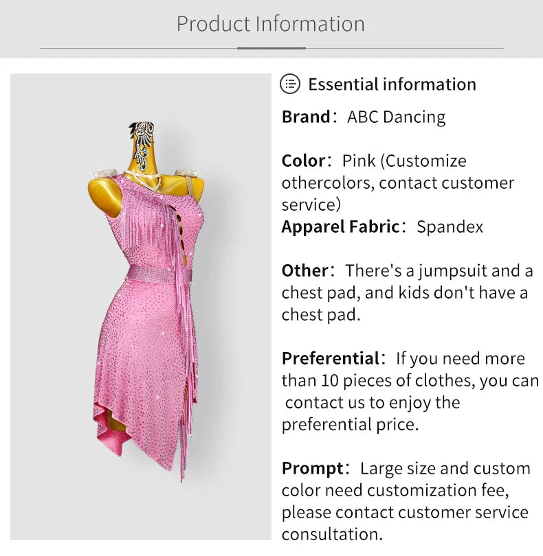 Robes de soirée pour femmes, vêtements de danse latine, Costume de danse Sexy, jupe de bal, Costume de sport sur scène pour filles, nouvelle collection 2026