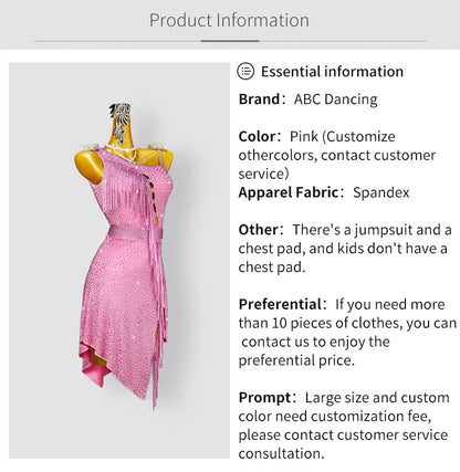 Robes de soirée pour femmes, vêtements de danse latine, Costume de danse Sexy, jupe de bal, Costume de sport sur scène pour filles, nouvelle collection 2026