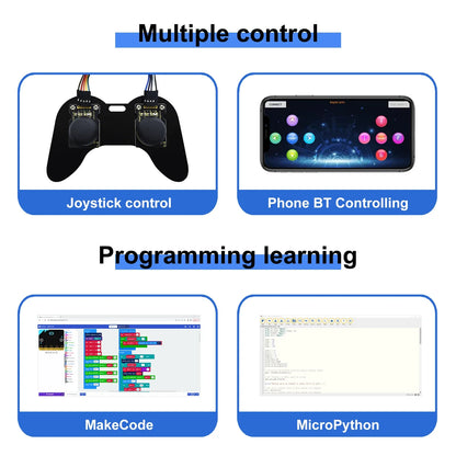 Keyestudio – Kit de bras de Robot Microbit 4DOF, pour BBC Micro:bit Stem, Kit éducatif avec programmation MakeCode/Python, 14 + adolescents