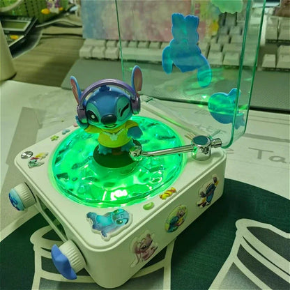 Lilo and Stitch  Hello Kitty Bluetooth Speaker Kawaii Anime Accessories Portable RGB Light Desktop Decoration Girls Holiday Gift