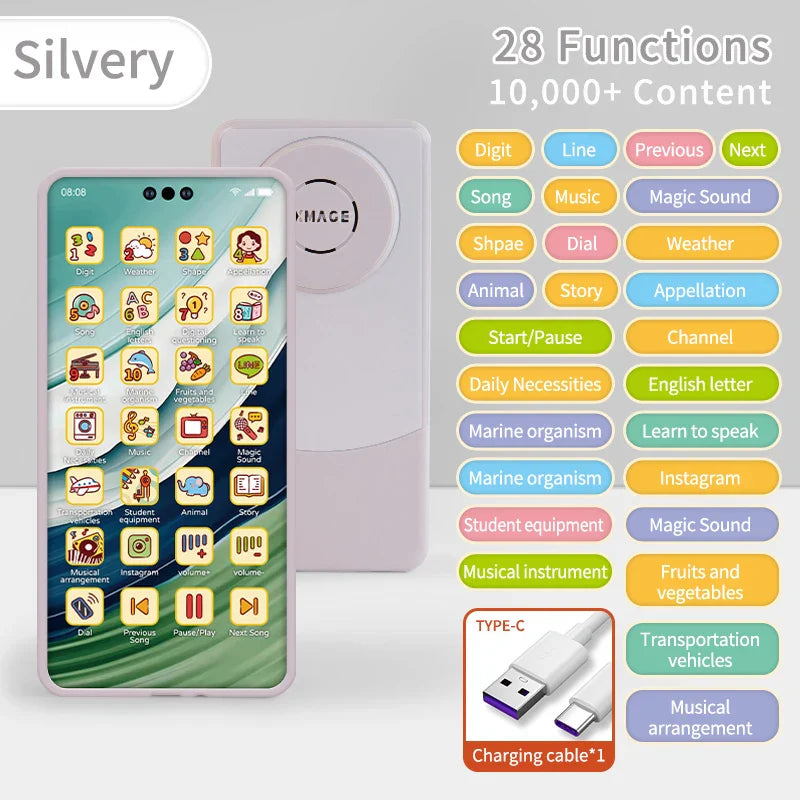Toy Cell Phone Educational Toys Children Simulation Phone Toy Phone Mobile Early Educational Toy Learning Cellphone Model Toy