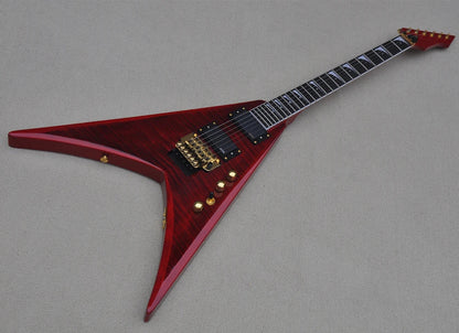 Custom High Quality 6-string Electric Guitars with Gold Tremolo Bridge, Red Body, Custom Offer