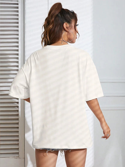 Cowgirl Graphic Cartoon Slogan Women Cotton Tshirt Cartoon  Fashion Brand Summer Round Neck Short Sleeve Basic Top Casual Tee