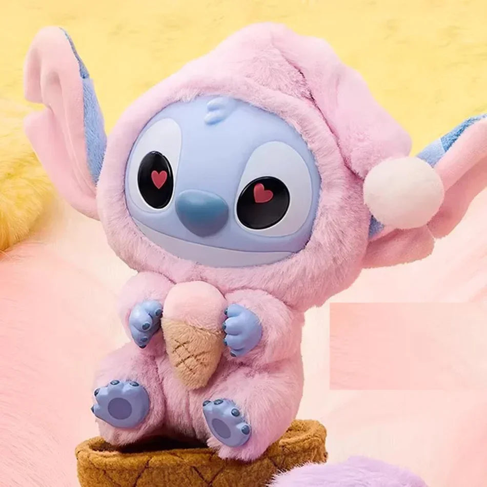 Peluche Stitch Mange Quelque Chose Avant de Dormir, Série Boîte Mystère, Jolie Figurine, Jouet Surprise, Boîte Cadeau, Expédition Aujourd'hui !