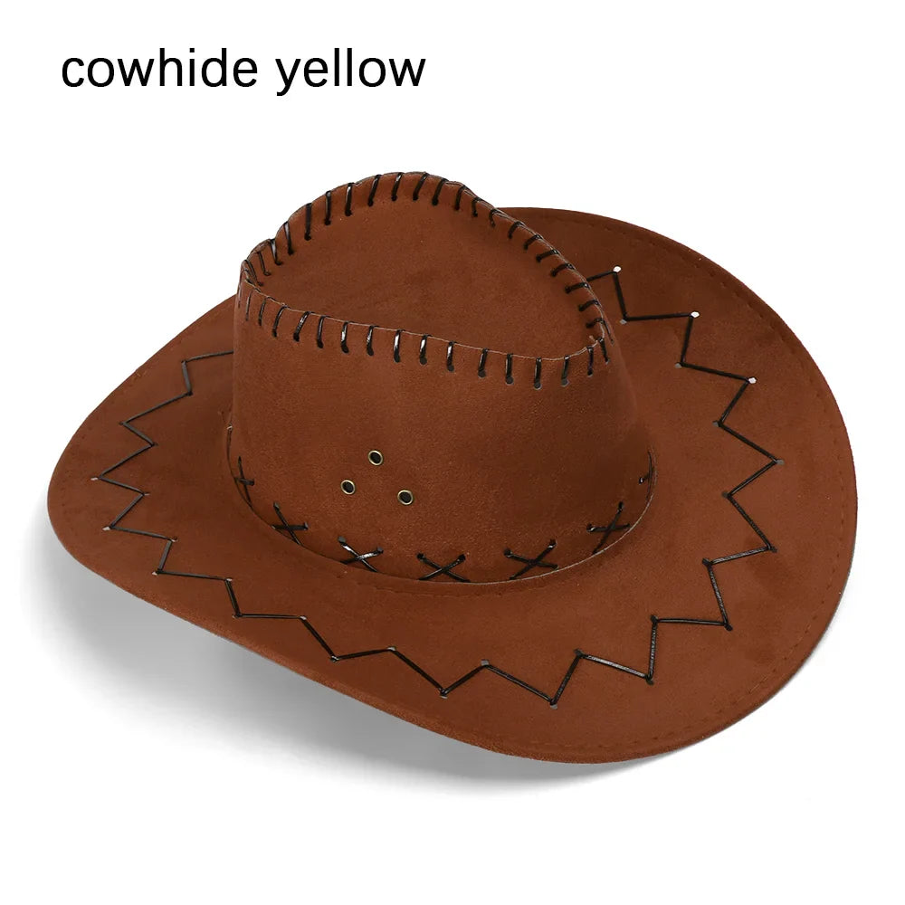 New Men Lady Fashion Cowboy Hat Unisex Cap Polyester West Fancy Dress