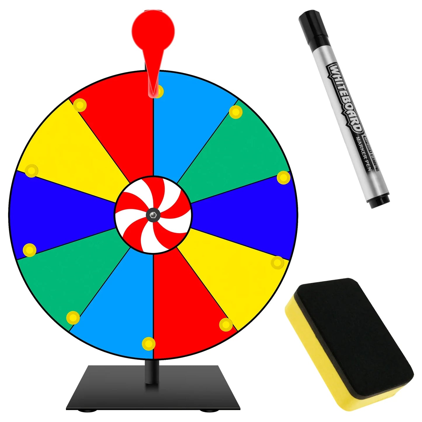 Ensemble de plateau tournant de prix de table avec gomme effaçable, roue de Roulette pour les réunions de pub, activités promotionnelles, cadeaux de fête