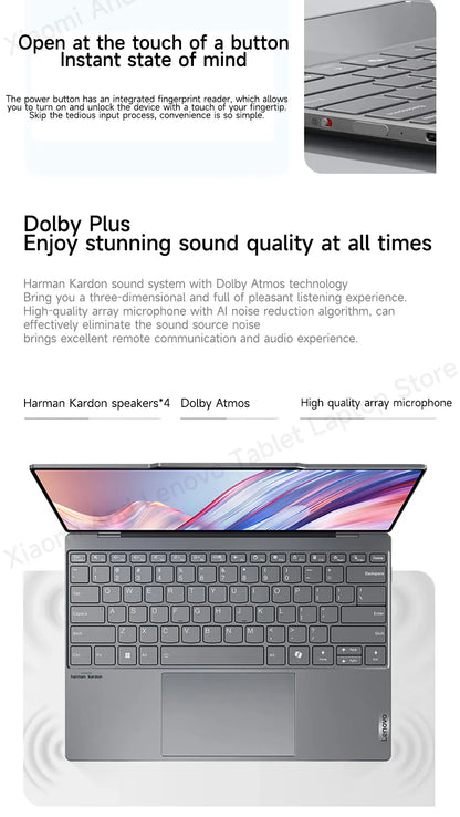 Lenovo Laptop Thinkbook X 2024 AI 13.5“ 2.8K 120Hz Intel Core Ultra 5 125H/Ultra 9 185H 16G/32GB 8400MHz RAM PCIE4.0 Notebook PC