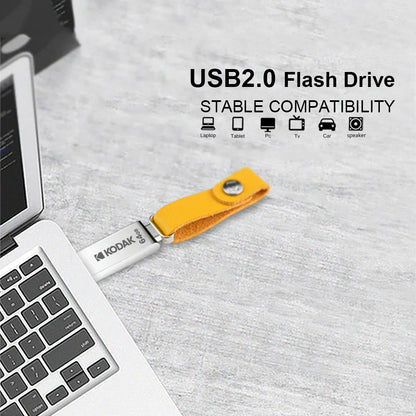 Clé USB Flash Drive KODAK Mini 100 % Originale en métal 32 Go 64 Go 128 Go avec cordon pour clés, clé USB 2.0