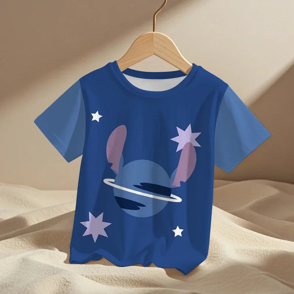 T-shirt imprimé en 3D pour enfants, vêtements d'été unisexes pour garçons et filles, tenue quotidienne décontractée avec