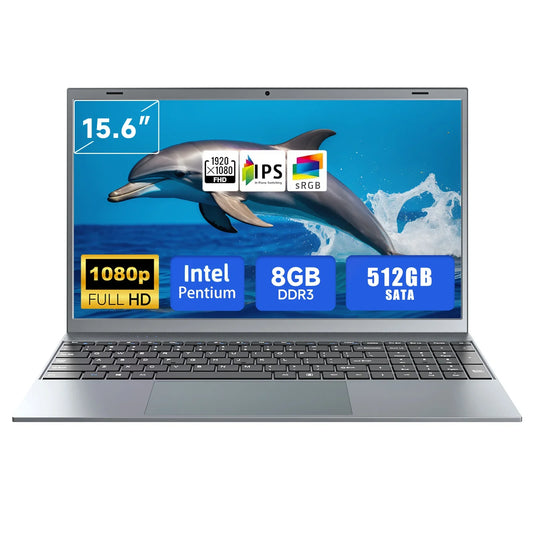 Ordinateur portable 15,6 pouces J3710 8 Go RAM 256 Go SSD Windows 11 Pour étudiants et professionnels