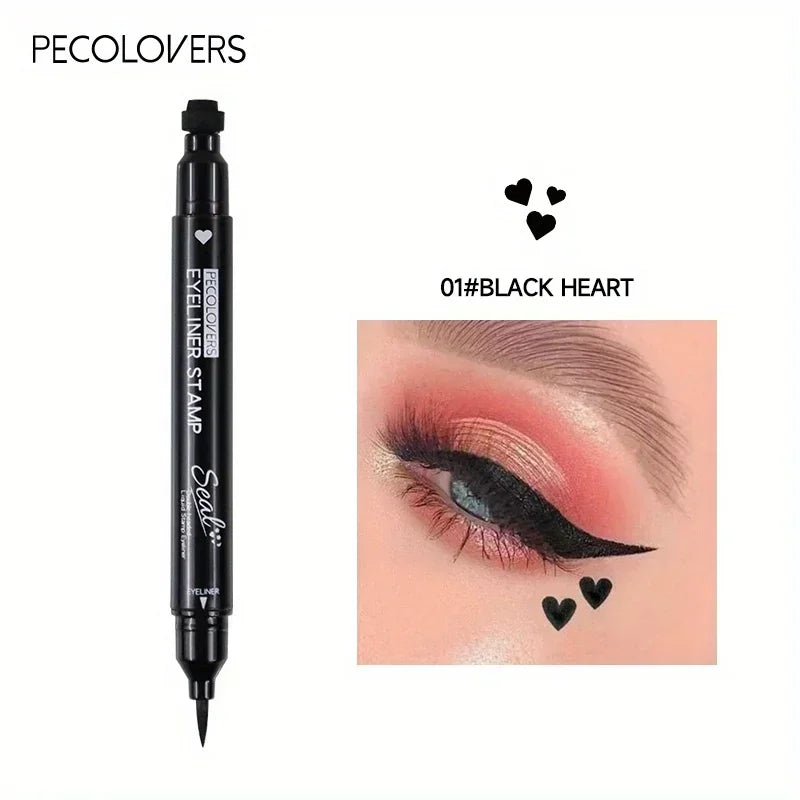 Stylo Eyeliner à Double tête, imperméable, adapté aux débutants, adapté au maquillage de noël, Halloween, saint-valentin, 1 pièce