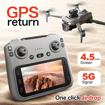 K19 Max Drone caméra HD 5G WIFI professionnel photographie aérienne Drone sans brosse flux optique évitement d'obstacles quadrirotor jouets