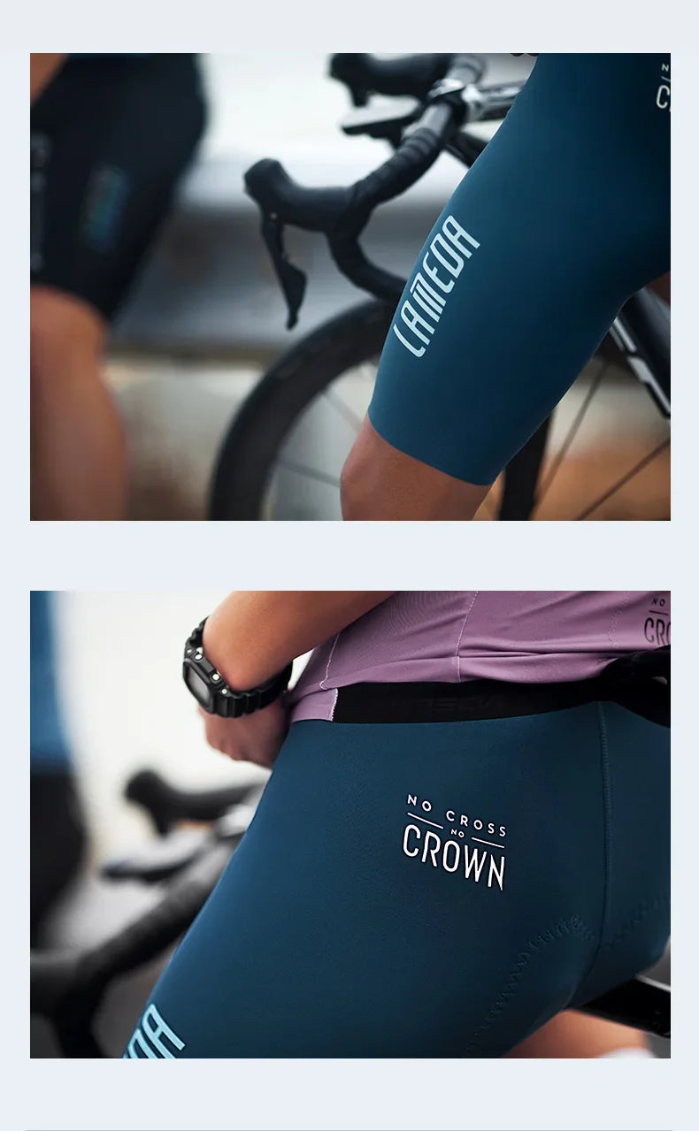 Lameda vêtements de cyclisme été hommes à manches courtes séchage rapide respirant maillot de cyclisme Shorts de cyclisme ensemble de sangles pour hommes