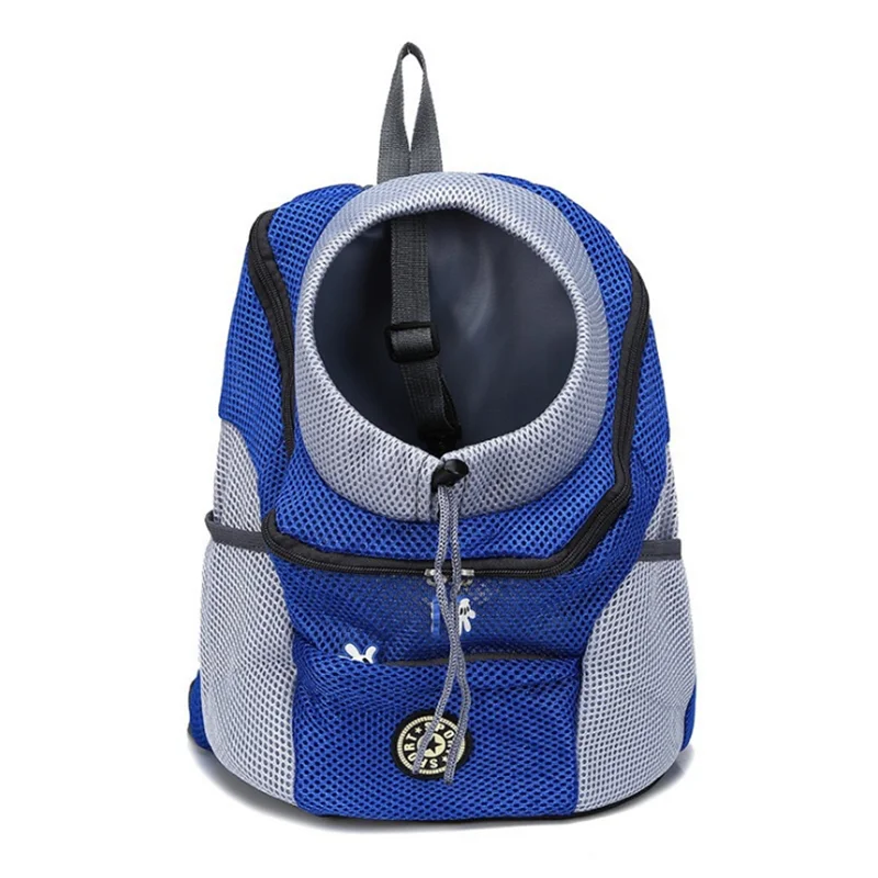Sac à dos Portable pour animaux de compagnie, Double sac à bandoulière pour chien, sac de transport pour chat de voyage en plein air, sac avant pour chien, sac à dos en maille