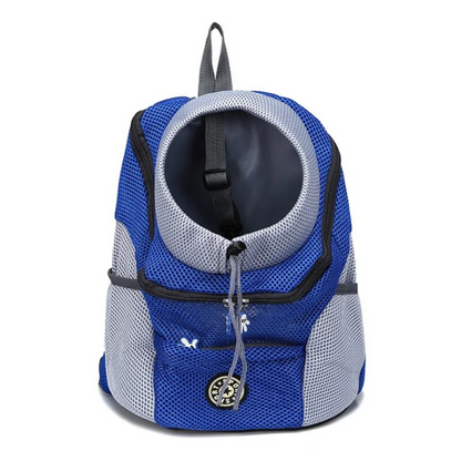 Sac à dos Portable pour animaux de compagnie, Double sac à bandoulière pour chien, sac de transport pour chat de voyage en plein air, sac avant pour chien, sac à dos en maille