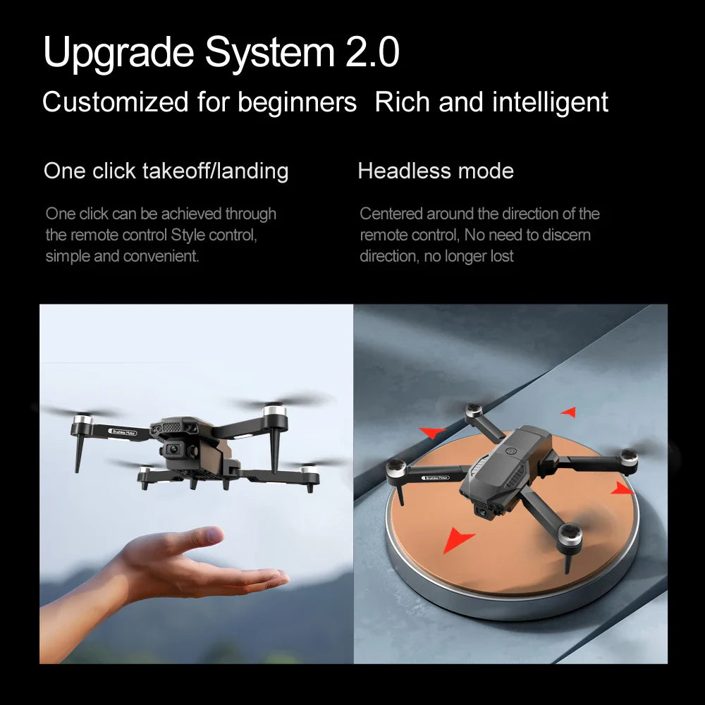 Nouveau Drone F198 professionnel double caméra avec 1080P WIFI FPV HD photographie aérienne grand Angle sans brosse RC pliable quadrirotor