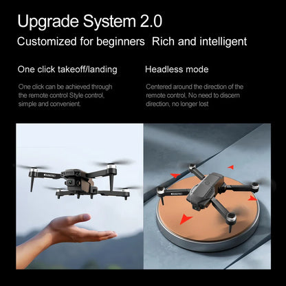 Nouveau Drone F198 professionnel double caméra avec 1080P WIFI FPV HD photographie aérienne grand Angle sans brosse RC pliable quadrirotor