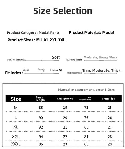 Leggings ajustés taille haute en modal, fins et élastiques, pour le printemps et l'automne, sous-vêtements, vêtements d'intérieur, pantalons longs grande taille