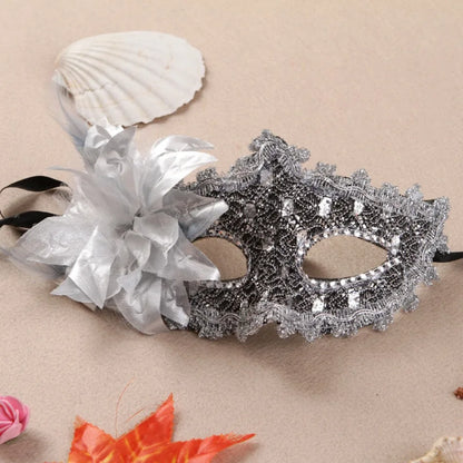 Masques de mascarade de mariage, maquillage d'halloween, dentelle, Costume noir vénitien, masque pour les yeux Vintage pour dame, robe de soirée fantaisie Cosplay