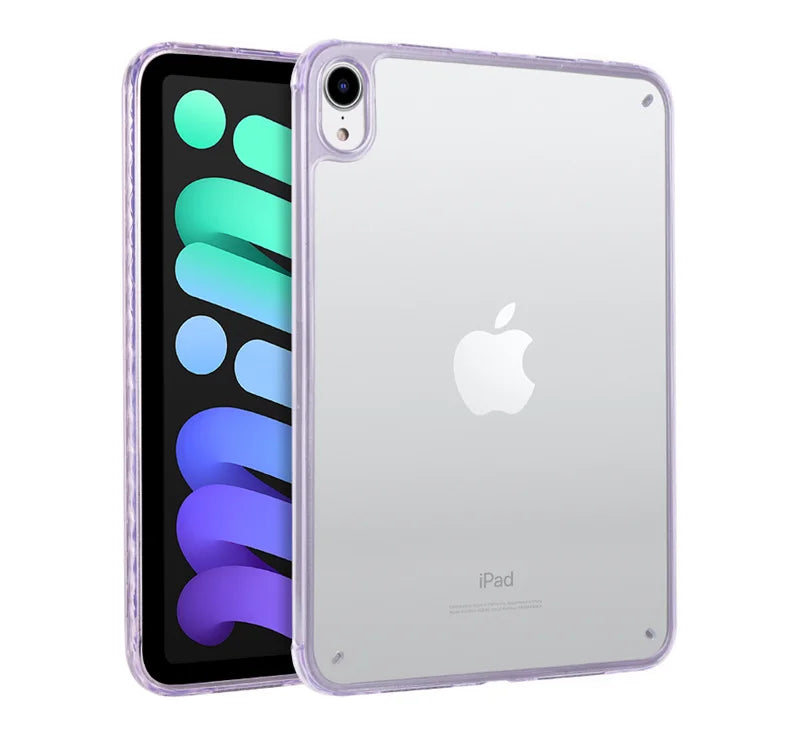 Coque For iPad Mini 7 Case 8.3 inch Acrylic Clear Hard Cover For Funda iPad Mini 7 A17 Pro Case For iPad Mini 6 Back Cover