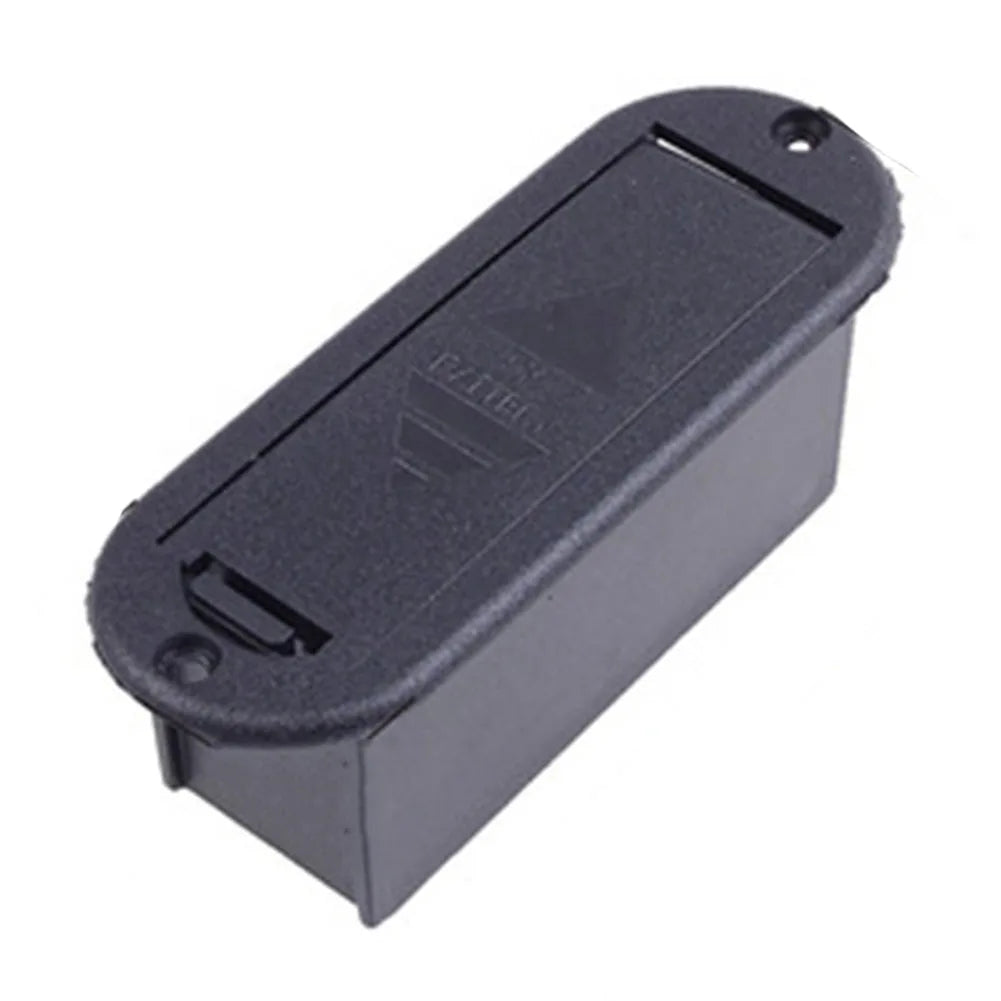 Boîtier de batterie de remplacement 9V pour micro de guitare acoustique et basse, support en plastique robuste, accessoire idéal pour les musiciens