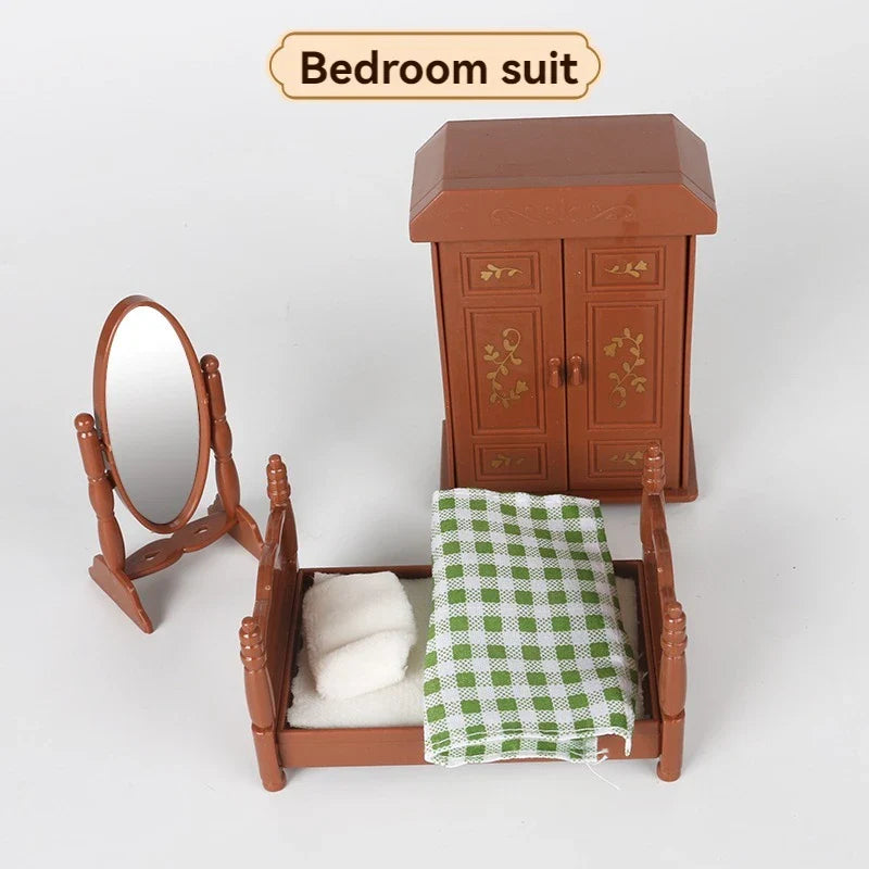 Children's simulated play house mini toy model ornaments