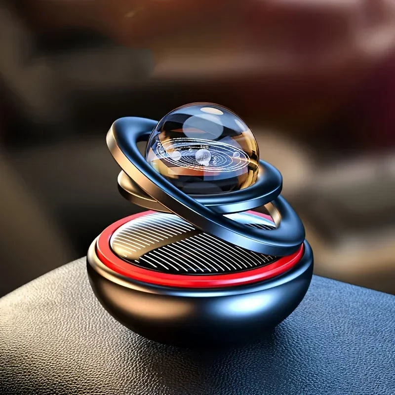 Car Air Freshener Solar Rotating Aromatreatment Decoration Car Interior Accessories Women Men Original Flavored Perfume Diffuser