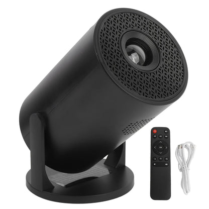 Video Projector Portable Projector Bluetooth Wireless Fidelity USB TV Sticks 8000lm Brightness Black for Laptop PC Smartphone