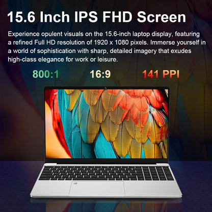 15.6" Ultra-Slim IPS Laptop 16GB RAM 11th Intel Celeron N5095 Windows 11 Pro 5G WiFi |Mobile Workstation Fast Global Shipping