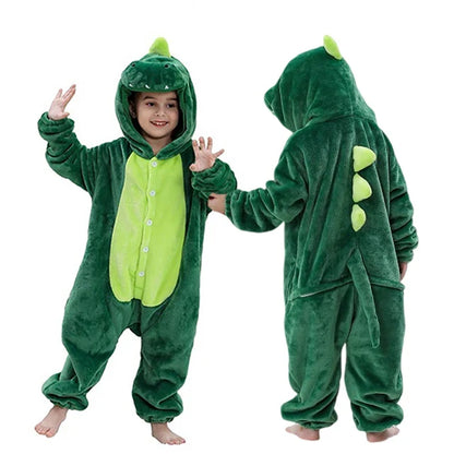 Pyjama en flanelle de carnaval pour enfants, combinaison, combinaison, dessin animé, vêtements d'hiver, Halloween, pour garçons et filles, famille
