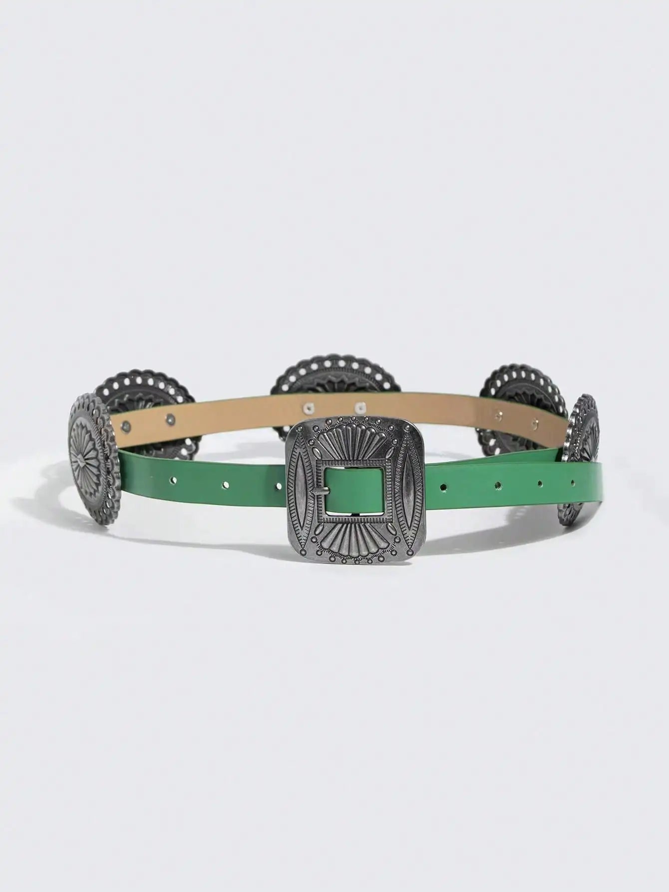 Ceinture robuste en métal sculpté pour femmes, 1 pièce, Style Punk, accessoire Cowboy Cowgirl, Boho