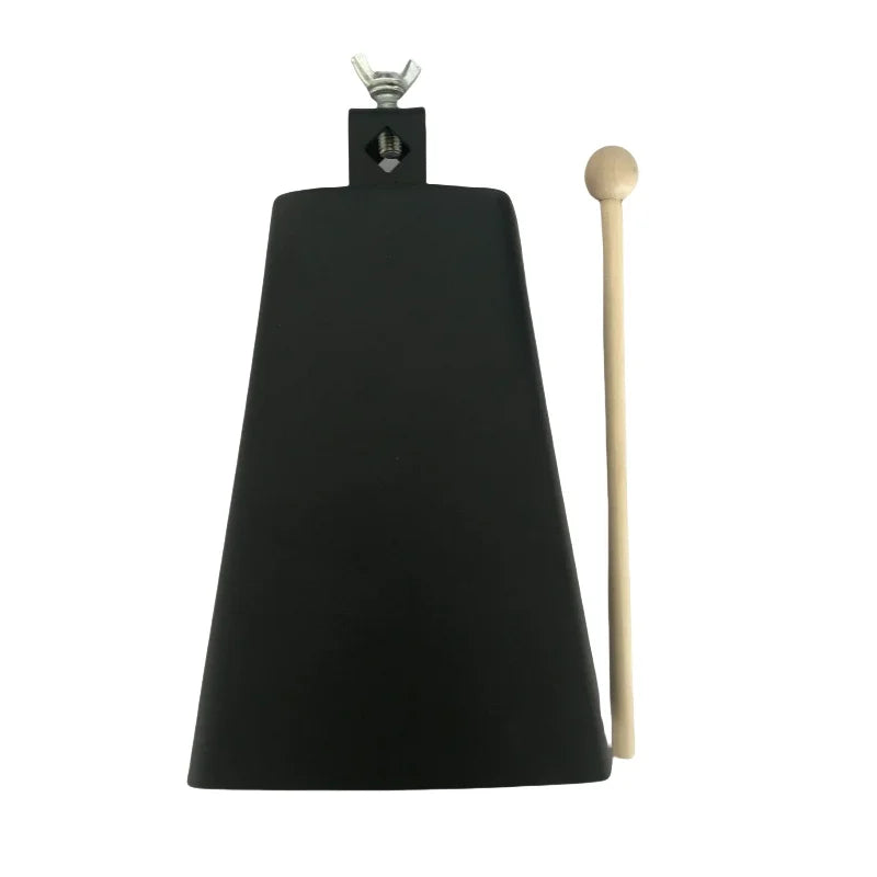 Cloche de vache de 4/5/6/7/8 pouces avec maillets en bois, cloche de Jazz en métal et acier, cloches de bétail, pièces et accessoires d'instruments de Percussion