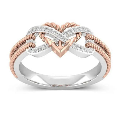 Bagues en forme de cœur pour femmes, couleur noir, Rose, or, perte de poids, thérapie magnétique, Yoga, énergie, cadeau d'anniversaire pour la saint-valentin