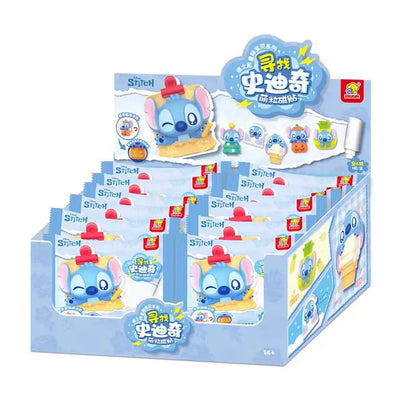 Original Looking For Stitch Series Magnetic Blind Bag Mini Cute Pop Bean Blind Bag Stitch Blind Box Desktop Cute Decoration Gift