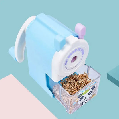 Cute Cartoon Animal Pencil Sharpener - Hand-Cranked Mechanical Tool, Anti-Sticking Lead, Auto-Lead Feed, Ideal School Supply & K
