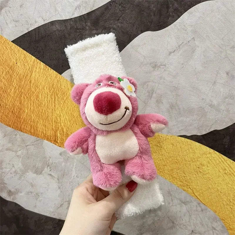 Stitch Angel Men's and Women's Car Seat Belts Cute Kawaii Personalized Creative Cartoon Doll Plush Car Decorative Shoulder Cover