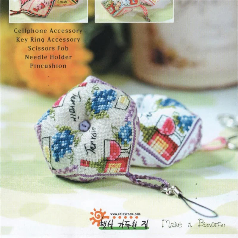Cross Stitch Kits Stich Pin Cushion Sewing Kits Cross-stitch Easy Embroidery Cross Stitch Complete Kit Needle Arts & Craft Hobby